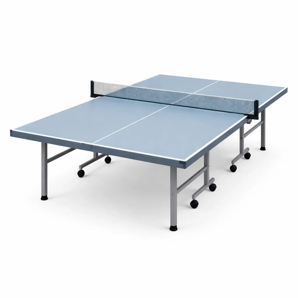 Tischtennistisch klappbar MDF Metallrahmen Blau 274x152.5x76 cm