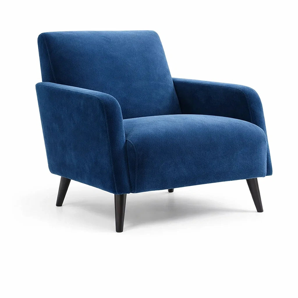 Sessel aus Stoff Blau 86x80x78 cm