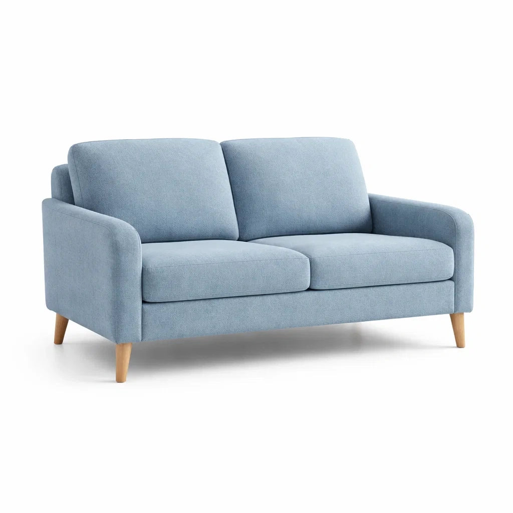 2-Sitzer Sofa aus Polyester Blau 150cm