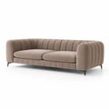 3-Sitzer Sofa Stoff Braun