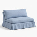 2-Sitzer Sofa Polyester Hellblau 130 x 85 x 90 cm